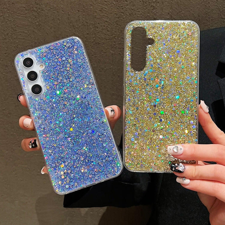 For Samsung Galaxy S25 Ultra 5G Glitter Sequins Epoxy TPU Phone Case(Blue) - free shipping - PMC Jewellery - Order now!
