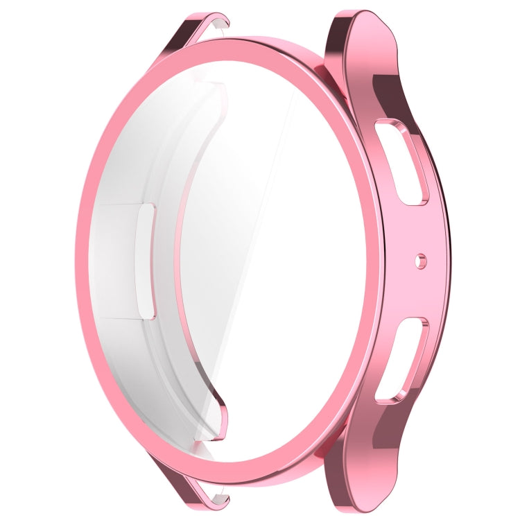 For Samsung Galaxy Watch6 40mm Full Coverage TPU Electroplated Watch Protective Case(Pink) - Watch Cases by PMC TechLife | Online Shopping South Africa | PMC TechLife