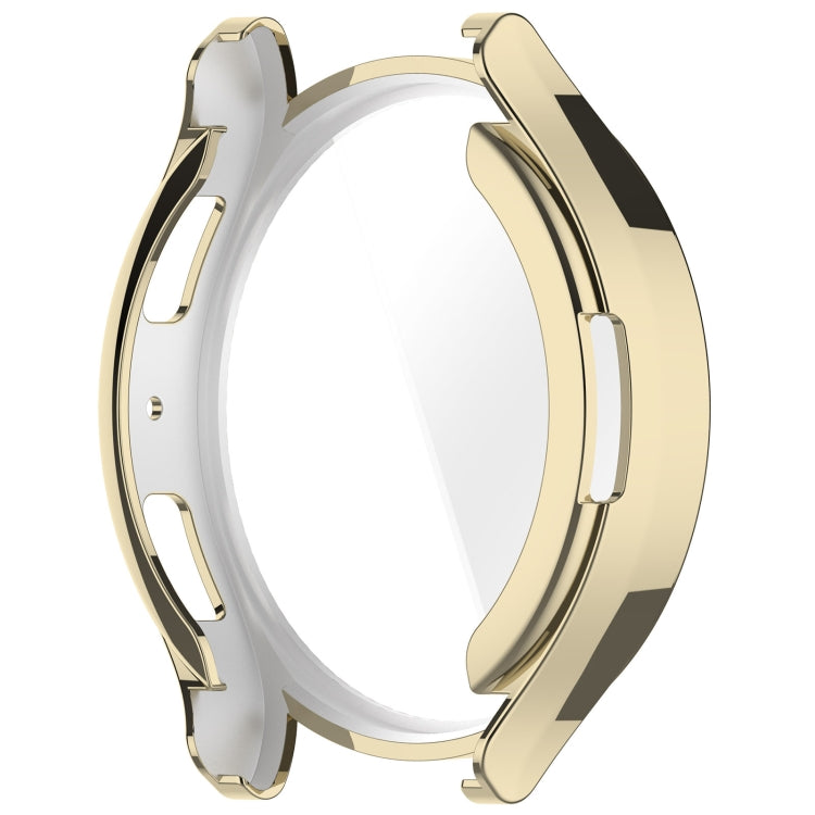 For Samsung Galaxy Watch6 40mm Full Coverage TPU Electroplated Watch Protective Case(Gold) - Watch Cases by PMC Jewellery | Online Shopping South Africa | PMC Jewellery