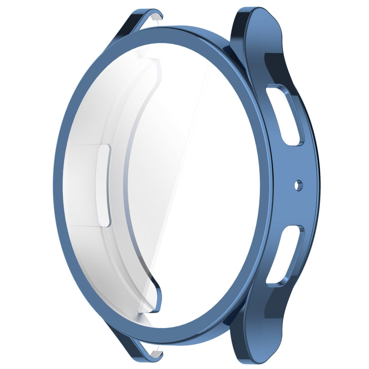 For Samsung Galaxy Watch6 44mm Full Coverage TPU Electroplated Watch Protective Case(Blue) - Watch Cases by PMC TechLife | Online Shopping South Africa | PMC TechLife