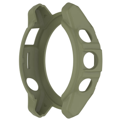 For Garmin Epix Pro 47mm / Fenix 7 / 7 Pro Armored TPU Half Wrapped Watch Protective Case(Green) - Watch Cases by PMC Jewellery | Online Shopping South Africa | PMC Jewellery