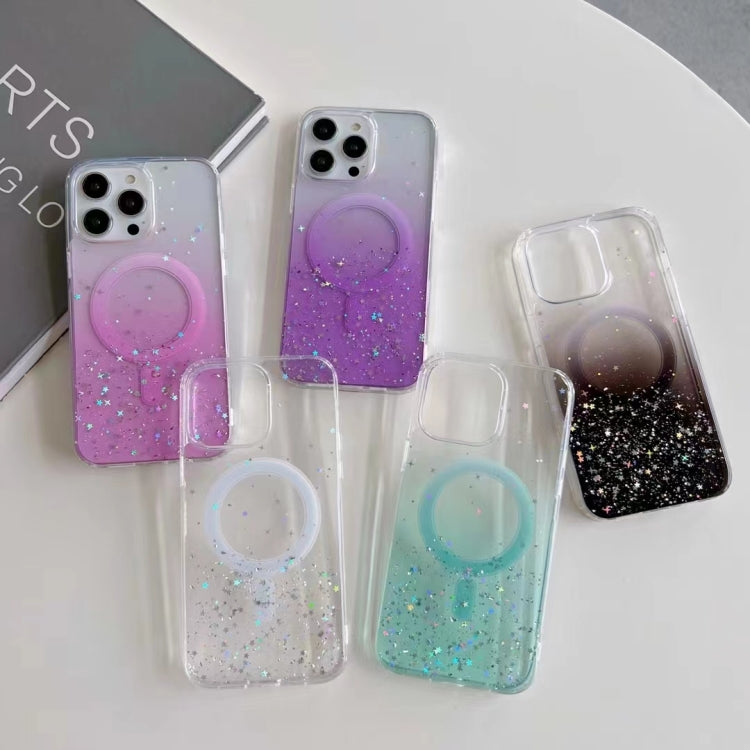 For iPhone 13 Pro MagSafe Glitter Hybrid Clear TPU Phone Case(Pink) - iPhone 13 Pro Cases by PMC Jewellery | Online Shopping South Africa | PMC Jewellery