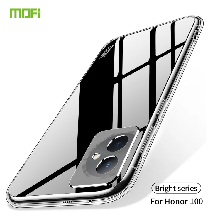 For Honor 100 MOFI Ming Series Ultra-thin TPU Phone Case(Transparent) - Honor Cases by MOFI | Online Shopping South Africa | PMC Jewellery