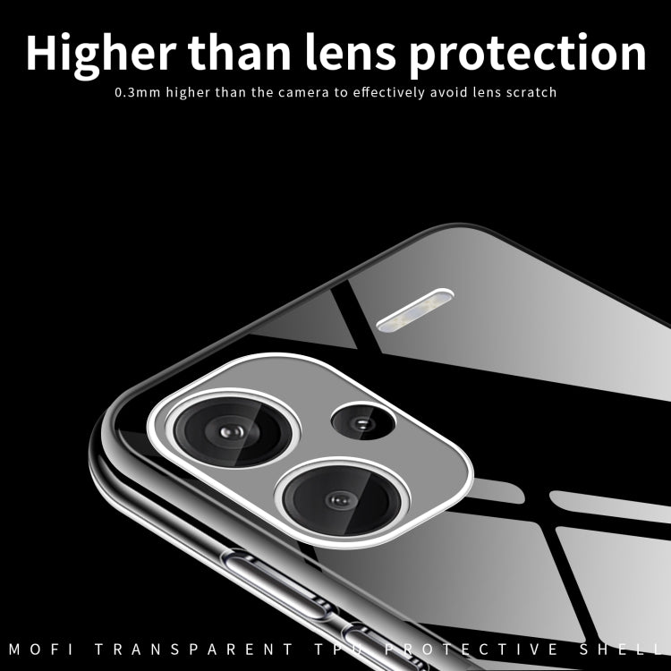 For Xiaomi Redmi Note 13 Pro+ MOFI Ming Series Ultra-thin TPU Phone Case(Transparent) - Note 13 Pro+ Cases by MOFI | Online Shopping South Africa | PMC Jewellery