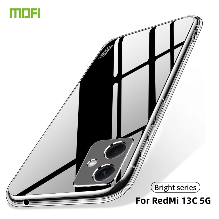 For Xiaomi Redmi 13C 5G MOFI Ming Series Ultra-thin TPU Phone Case(Transparent) - 13C Cases by MOFI | Online Shopping South Africa | PMC Jewellery