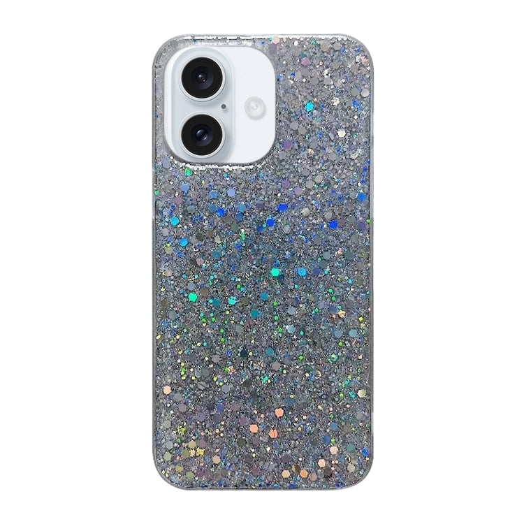 For iPhone 16 Plus Glitter Sequins Epoxy TPU Phone Case(Silvery) - iPhone 16 Plus Cases by PMC Jewellery | Online Shopping South Africa | PMC Jewellery | Buy Now Pay Later Mobicred