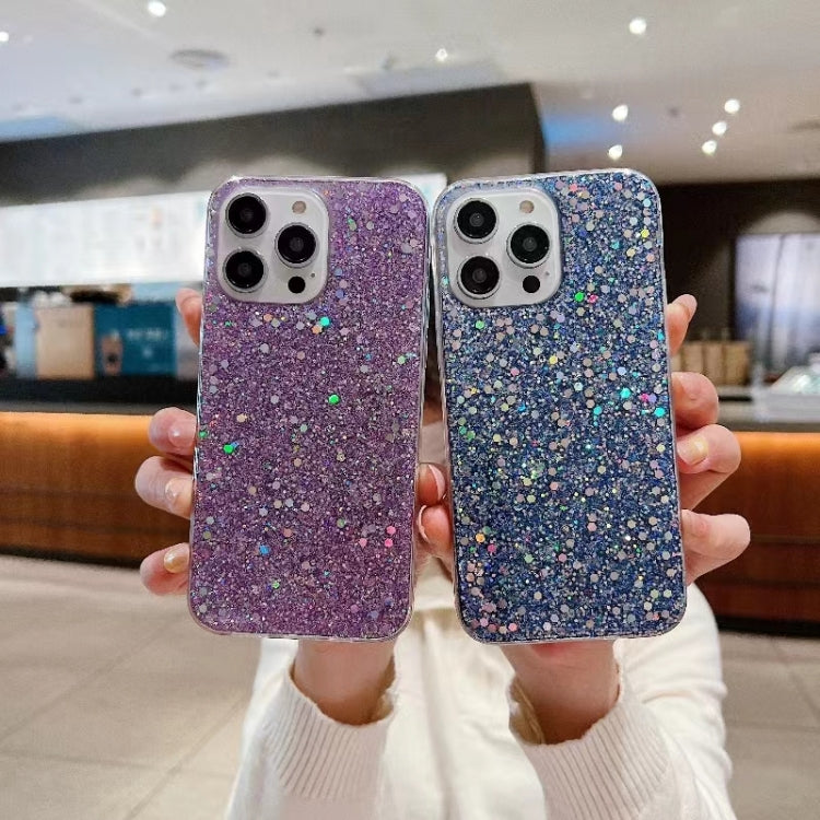 For iPhone 16 Plus Glitter Sequins Epoxy TPU Phone Case(Silvery) - iPhone 16 Plus Cases by PMC Jewellery | Online Shopping South Africa | PMC Jewellery | Buy Now Pay Later Mobicred