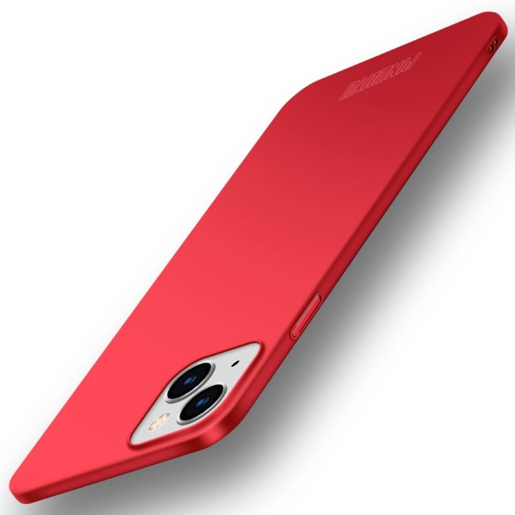 For iPhone 15 Plus PINWUYO Micro-Frosted PC Ultra-thin Hard Phone Case with Magsafe Magnetic Ring(Red) - iPhone 15 Plus Cases by PINWUYO | Online Shopping South Africa | PMC TechLife | Buy Now Pay Later Mobicred