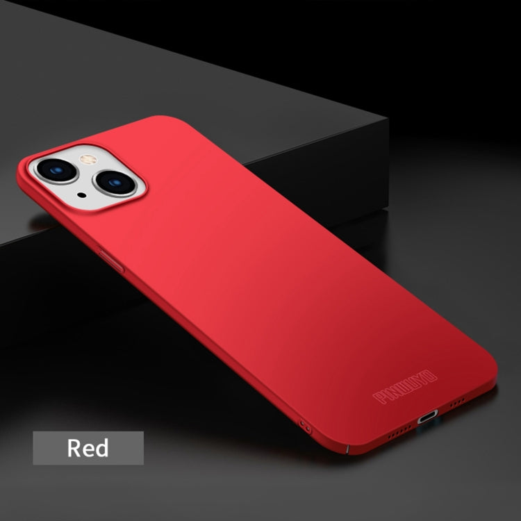 For iPhone 15 Plus PINWUYO Micro-Frosted PC Ultra-thin Hard Phone Case with Magsafe Magnetic Ring(Red) - iPhone 15 Plus Cases by PINWUYO | Online Shopping South Africa | PMC TechLife | Buy Now Pay Later Mobicred