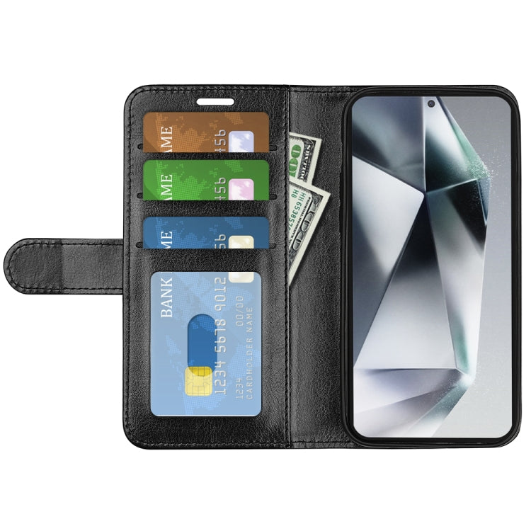 For Samsung Galaxy S25 Ultra 5G R64 Texture Horizontal Flip Leather Phone Case(Black) - Galaxy S25 Ultra 5G Cases by PMC Jewellery | Online Shopping South Africa | PMC Jewellery | Buy Now Pay Later Mobicred