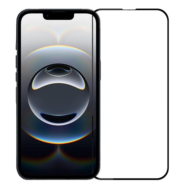 For iPhone 16e PINWUYO 9H 2.5D Full Screen Tempered Glass Film(Black) - iPhone 16e Tempered Glass by PINWUYO | Online Shopping South Africa | PMC TechLife | Buy Now Pay Later Mobicred