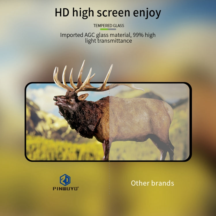 For OPPO Reno11 F PINWUYO 9H 2.5D Full Screen Tempered Glass Film(Black) - Reno11 F Tempered Glass by PINWUYO | Online Shopping South Africa | PMC Jewellery | Buy Now Pay Later Mobicred