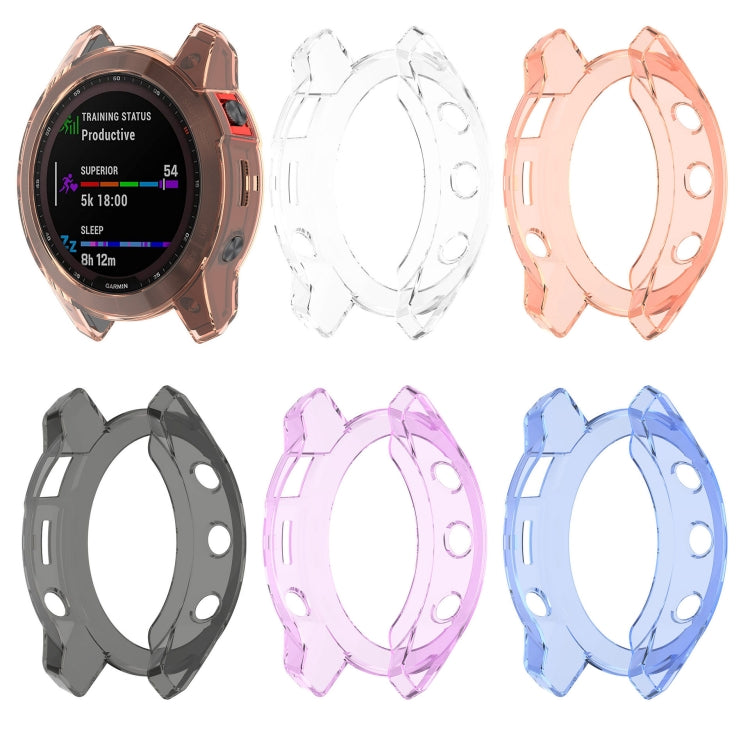 For Garmin Epix Pro 47mm Half-Package TPU Watch Protective Case(Transparent) - Watch Cases by PMC TechLife | Online Shopping South Africa | PMC TechLife | Buy Now Pay Later Mobicred