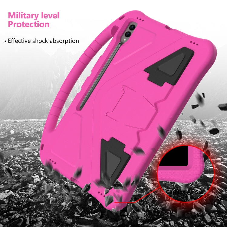 For Samsung Galaxy Tab S9 Ultra EVA Shockproof Tablet Case with Holder(Rose Red) - Galaxy Tab S9 Ultra Cases by PMC Jewellery | Online Shopping South Africa | PMC Jewellery | Buy Now Pay Later Mobicred