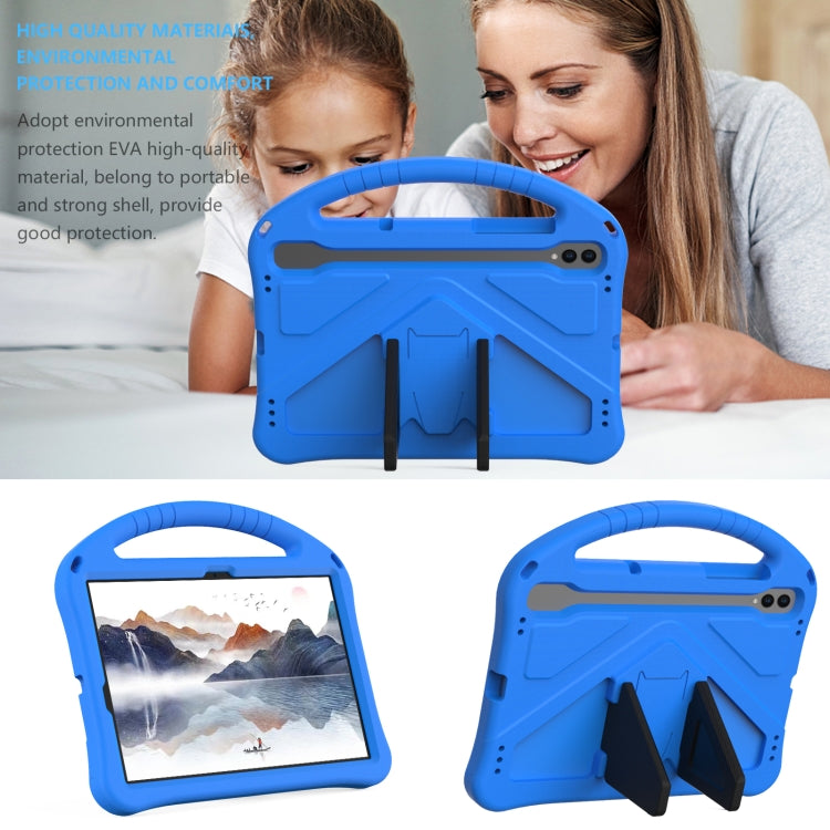 For Samsung Galaxy Tab S10 EVA Shockproof Tablet Case with Holder(Blue) - Tab S10 Cases by PMC Jewellery | Online Shopping South Africa | PMC Jewellery | Buy Now Pay Later Mobicred