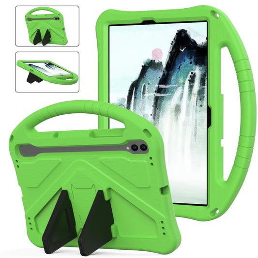 For Samsung Galaxy Tab S10 EVA Shockproof Tablet Case with Holder(Green) - Tab S10 Cases by PMC Jewellery | Online Shopping South Africa | PMC Jewellery | Buy Now Pay Later Mobicred