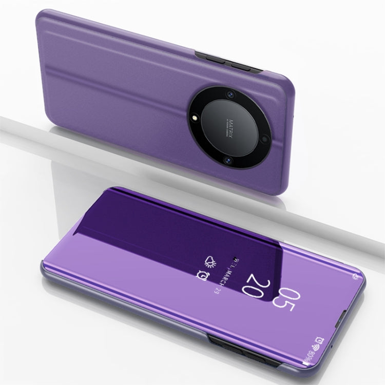 For Honor X9b Plated Mirror Horizontal Flip Leather Phone Case with Holder(Purple Blue) - free shipping - PMC TechLife - Order now!