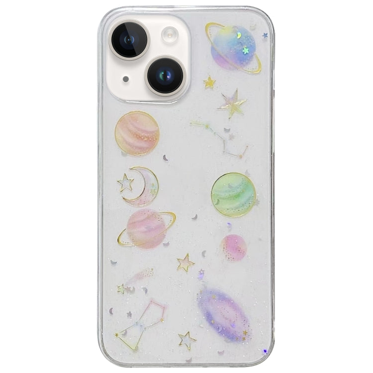 For iPhone 16 Pro Cosmic Star Glitter Epoxy TPU Phone Case(Transparent) - iPhone 16 Pro Cases by PMC Jewellery | Online Shopping South Africa | PMC Jewellery | Buy Now Pay Later Mobicred