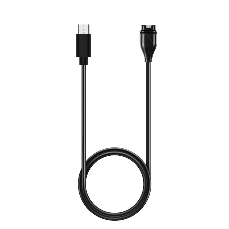 For Garmin Fenix 5S Plus Type-C Port Watch Charger With Data Transmission(Black) - Charger by PMC TechLife | Online Shopping South Africa | PMC TechLife | Buy Now Pay Later Mobicred