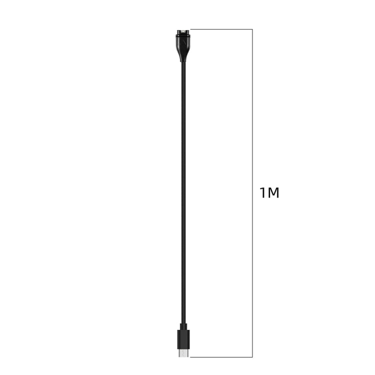 For Garmin  Instinct Type-C Port Watch Charger With Data Transmission(Black) - Charger by PMC TechLife | Online Shopping South Africa | PMC TechLife | Buy Now Pay Later Mobicred