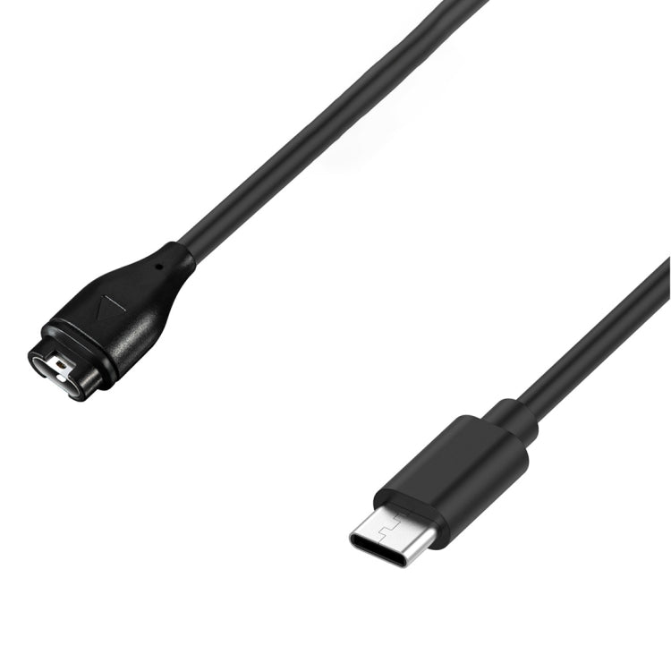 For Garmin Fenix 7X Pro Type-C Port Watch Charger With Data Transmission(Black) - Charger by PMC TechLife | Online Shopping South Africa | PMC TechLife | Buy Now Pay Later Mobicred