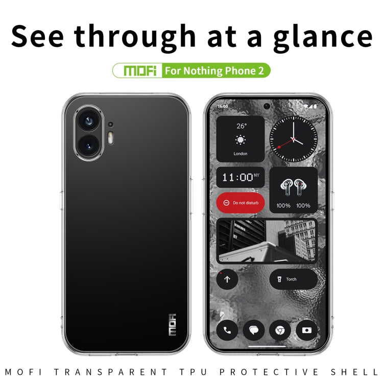 For Nothing Phone 2 MOFI Ming Series Ultra-thin TPU Phone Case(Transparent) - More Brand by MOFI | Online Shopping South Africa | PMC Jewellery