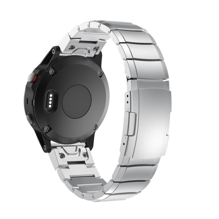For Garmin Fenix 7 Solar 22mm Titanium Alloy Quick Release Watch Band(Sliver) - Watch Bands by PMC TechLife | Online Shopping South Africa | PMC TechLife