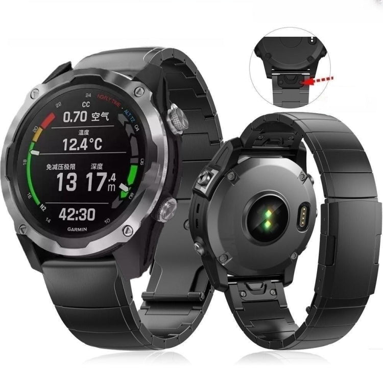 For Garmin Fenix 7 Solar 22mm Titanium Alloy Quick Release Watch Band(Sliver) - Watch Bands by PMC TechLife | Online Shopping South Africa | PMC TechLife