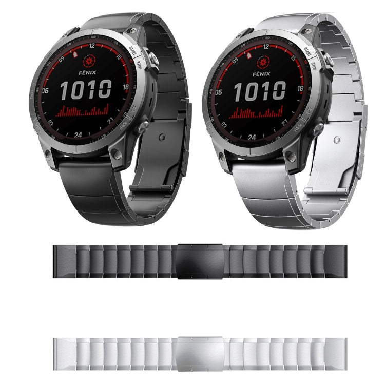 For Garmin Descent MK 2i 26mm Titanium Alloy Quick Release Watch Band(Sliver) - Watch Bands by PMC Jewellery | Online Shopping South Africa | PMC Jewellery