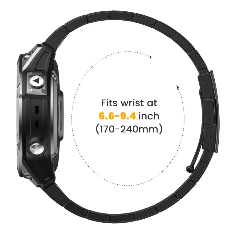 For Garmin Fenix 7X Titanium Alloy Quick Release 26mm Watch Band(Black) - Watch Bands by PMC Jewellery | Online Shopping South Africa | PMC Jewellery | Buy Now Pay Later Mobicred