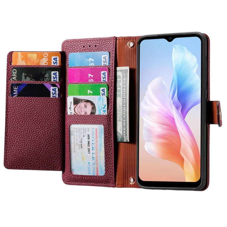 For DOOGEE X98 Pro / X98 Love Zipper Lanyard Leather Phone Case(Red) - Doogee Cases by PMC TechLife | Online Shopping South Africa | PMC TechLife | Buy Now Pay Later Mobicred