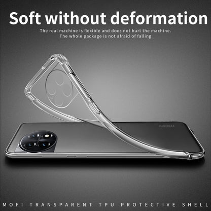 For OnePlus Ace 2 Pro MOFI Ming Series Transparent Ultra-thin TPU Phone Case(Transparent) - OnePlus Cases by MOFI | Online Shopping South Africa | PMC Jewellery