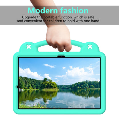 For Samsung Galaxy Tab S9 FE+ 12.4 X610N Handle Kickstand Children EVA Shockproof Tablet Case(Mint Green) - Galaxy Tab S9 FE+ by PMC Jewellery | Online Shopping South Africa | PMC Jewellery | Buy Now Pay Later Mobicred