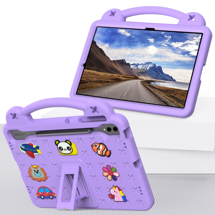 For Samsung Galaxy Tab S10+12.4 X820 Handle Kickstand Children EVA Shockproof Tablet Case(Light Purple) - Tab S10+ Cases by PMC Jewellery | Online Shopping South Africa | PMC Jewellery | Buy Now Pay Later Mobicred