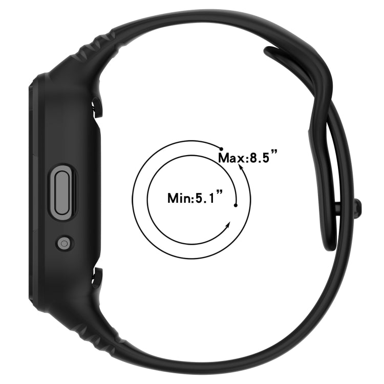 For Redmi Watch 3 Active Integrated Fully Enclosed Silicone Watch Band(Black) - Watch Bands by PMC Jewellery | Online Shopping South Africa | PMC Jewellery