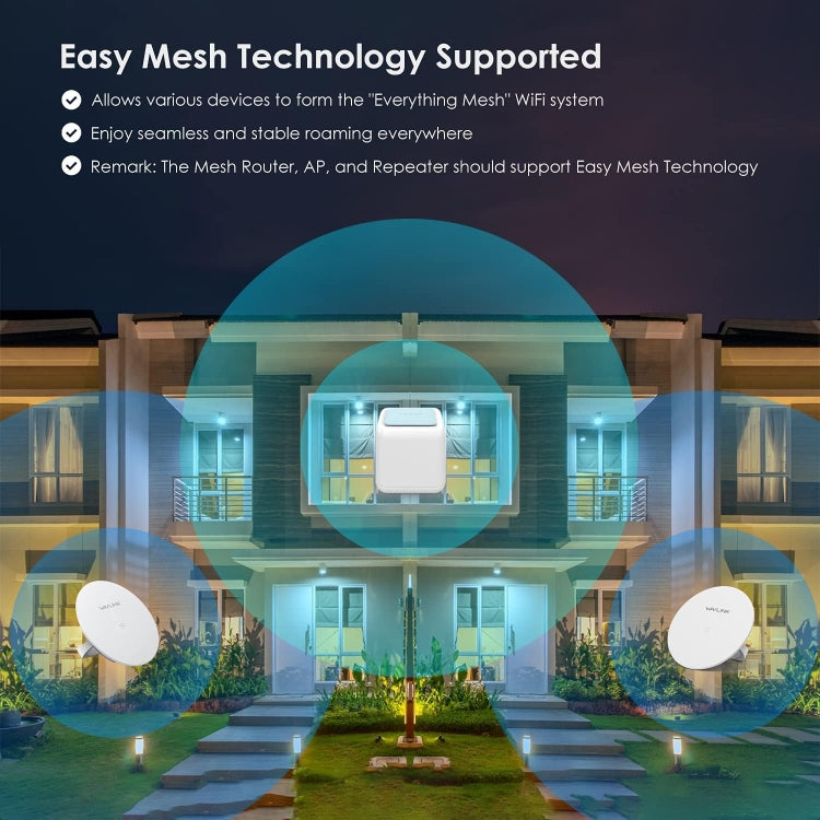 WAVLINK WN535M1 WiFi Wireless Routers 11AC AC1200 Mesh Wireless Repeater Signal Extender, Plug:US Plug - free shipping - PMC Jewellery - Order now!