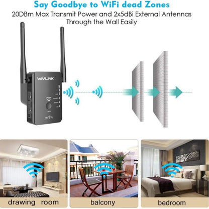 Wavlink WN578R2 With 2 External Antennas N300 Wireless AP/Range Extender/Router, Plug:EU Plug - Wireless Routers by WAVLINK | Online Shopping South Africa | PMC Jewellery | Buy Now Pay Later Mobicred