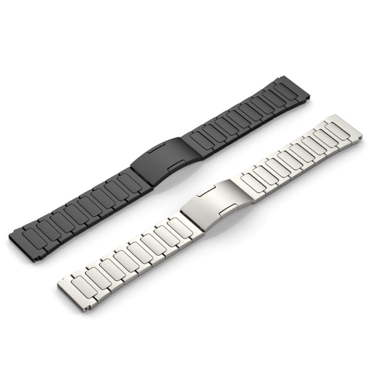 For Garmin Vivoactive 4 22mm I-Shaped Titanium Alloy Watch Band(Grey) - Watch Bands by PMC Jewellery | Online Shopping South Africa | PMC Jewellery