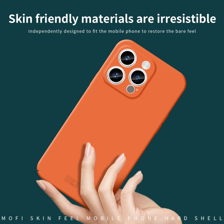 For iPhone 15 Pro MOFI Qin Series Skin Feel All-inclusive Silicone Phone Case(Orange) - iPhone 15 Pro Cases by MOFI | Online Shopping South Africa | PMC Jewellery