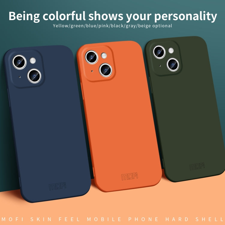 For iPhone 15 Plus MOFI Qin Series Skin Feel All-inclusive PC Phone Case(Black) - iPhone 15 Plus Cases by MOFI | Online Shopping South Africa | PMC TechLife | Buy Now Pay Later Mobicred