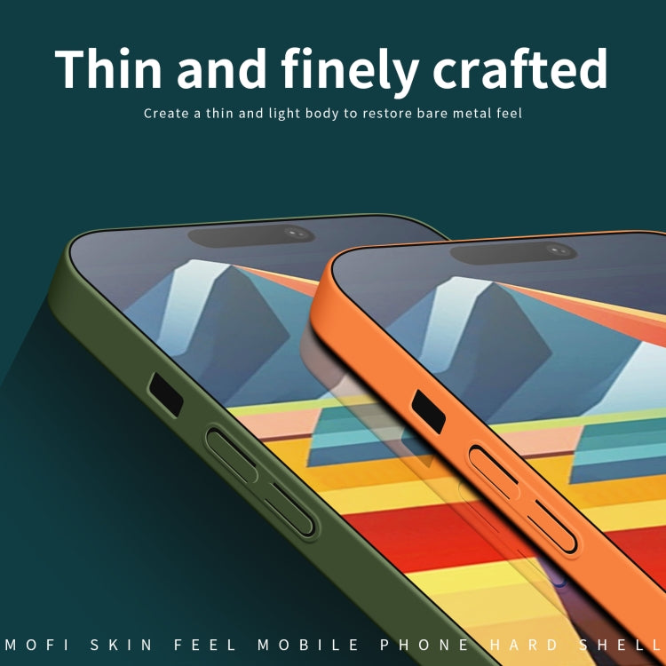 For iPhone 15 Plus MOFI Qin Series Skin Feel All-inclusive Silicone Phone Case(Blue) - iPhone 15 Plus Cases by MOFI | Online Shopping South Africa | PMC TechLife