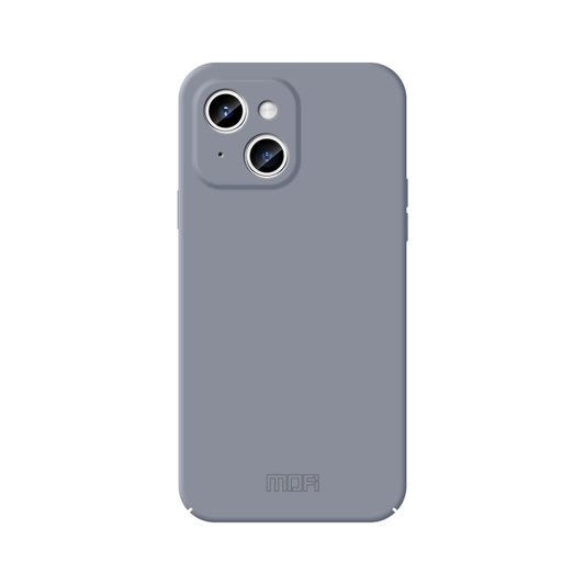 For iPhone 15 MOFI Qin Series Skin Feel All-inclusive Silicone Phone Case(Gray) - iPhone 15 Cases by MOFI | Online Shopping South Africa | PMC Jewellery