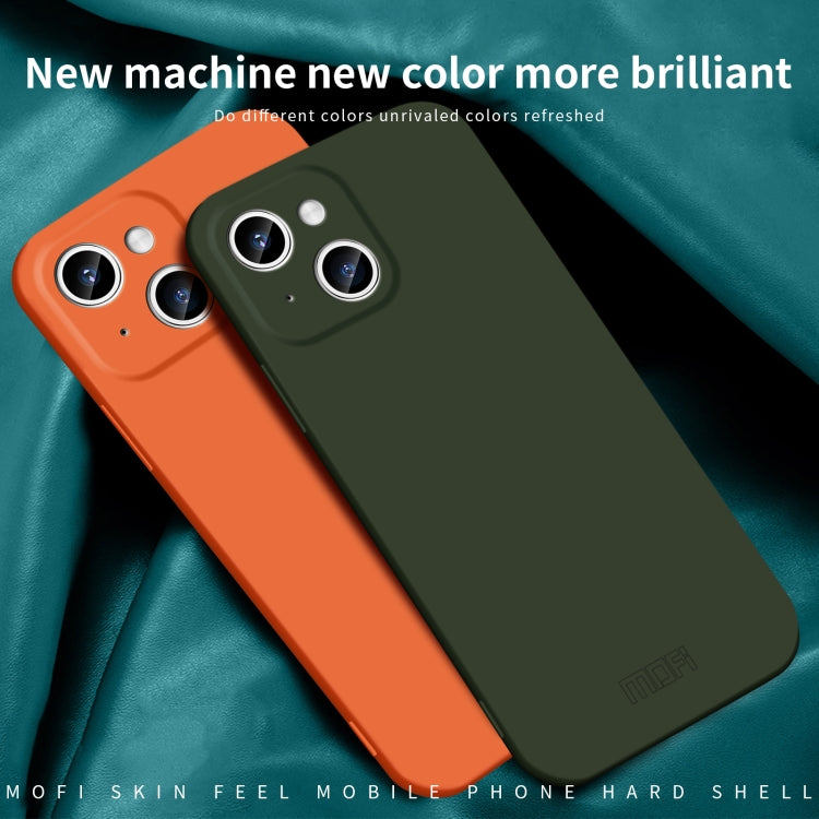 For iPhone 14 Plus MOFI Qin Series Skin Feel All-inclusive PC Phone Case(Green) - iPhone 14 Plus Cases by MOFI | Online Shopping South Africa | PMC Jewellery