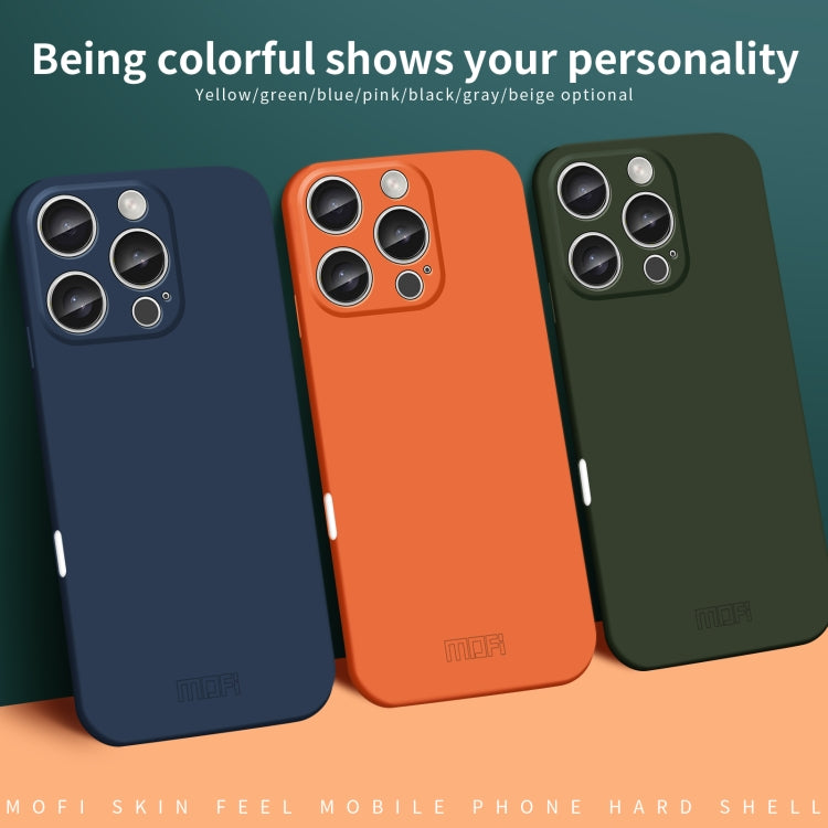 For iPhone 16 Pro MOFI Qin Series Skin Feel All-inclusive PC Phone Case(Blue) - free shipping - PMC Jewellery - Order now!