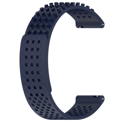 For Garmin Venu 3 22mm Holes Breathable 3D Dots Silicone Watch Band(Midnight Blue) - Watch Bands by PMC Jewellery | Online Shopping South Africa | PMC Jewellery