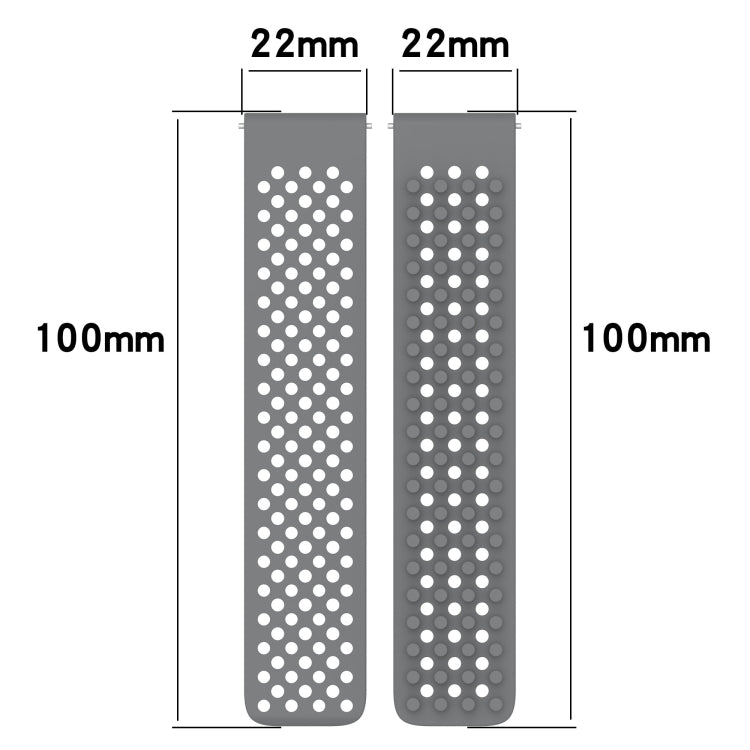 For Garmin Forerunner 255 22mm Holes Breathable 3D Dots Silicone Watch Band(Red) - Watch Bands by PMC Jewellery | Online Shopping South Africa | PMC Jewellery