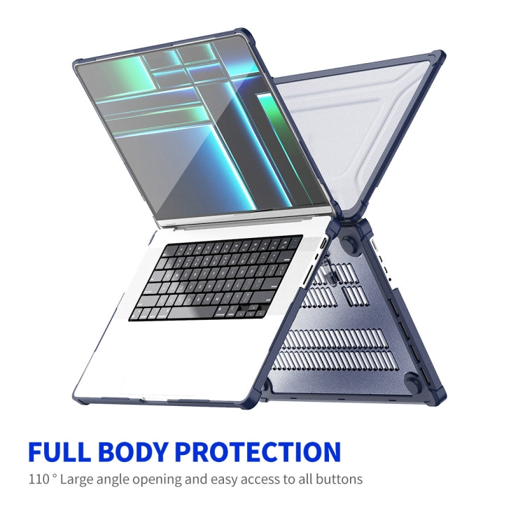 For MacBook Pro 14.2 A2442/A2779 ENKAY Hat-Prince 3 in 1 Protective Bracket Case Cover Hard Shell with TPU Keyboard Film / PET Screen Protector, Version:EU(Black) - MacBook Pro Cases by ENKAY | Online Shopping South Africa | PMC Jewellery | Buy Now Pay Later Mobicred