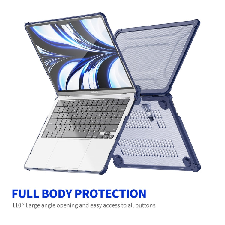 For MacBook Air 13.6 2022/2024  A2681 (M2) / A3113  (M3) ENKAY Hat-Prince 3 in 1 Protective Bracket Case Cover Hard Shell with TPU Keyboard Film / PET Screen Protector, Version:EU(Black) - MacBook Air Cases by ENKAY | Online Shopping South Africa | PMC Jewellery | Buy Now Pay Later Mobicred