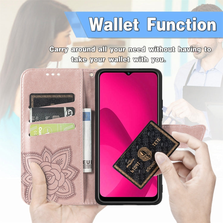 For iPhone 16 Plus Butterfly Love Flower Embossed Leather Phone Case(Black) - free shipping - PMC Jewellery - Order now!