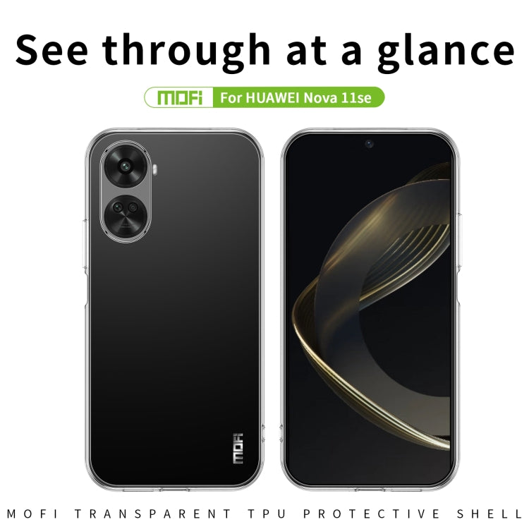 For Huawei nova 11 SE MOFI Ming Series Ultra-thin TPU Phone Case(Transparent) - Huawei Cases by MOFI | Online Shopping South Africa | PMC Jewellery